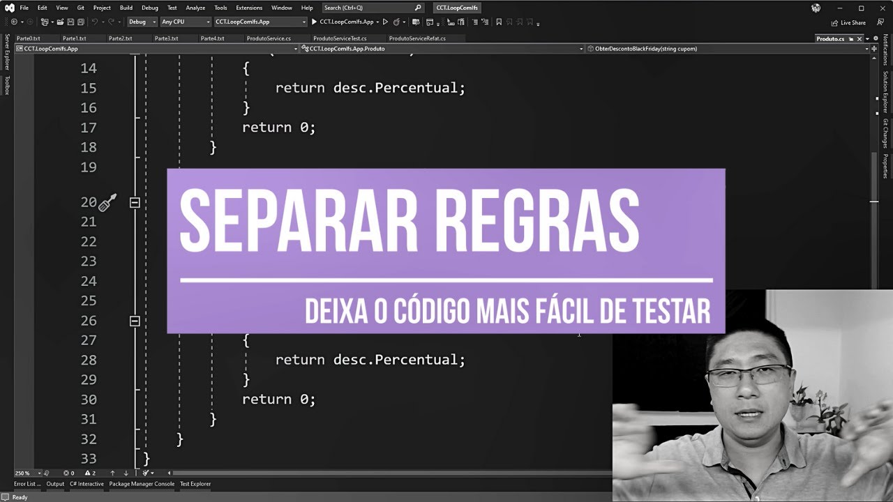 Veja como o TESTE DE UNIDADE fica MAIS FÁCIL com uma separação das ...
