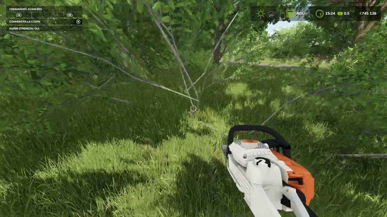 FS 25 : Tuto pour supprimer un arbre directement (mod Lumberjack)
