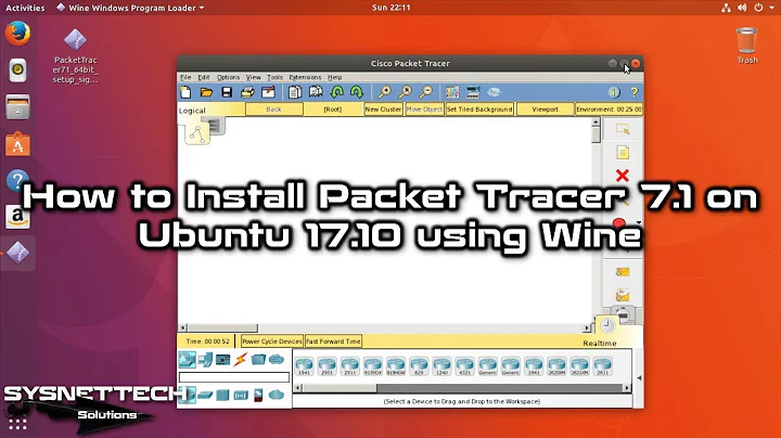 How to Install Cisco Packet Tracer 7.1 on Ubuntu 17.10 using Wine | SYSNETTECH Solutions