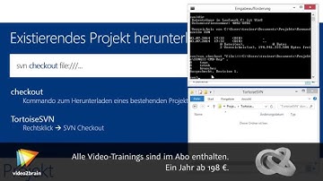 Versionskontrolle mit Git und SVN Tutorial: Arbeitsordner einrichten |video2brain.com