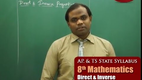 AP & TS State Board Syllabus | 8th Mathematics | Direct and Inverse Proportions | Live Video