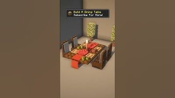Minecraft Dining Table Design Idea #minecraft #minecraftbeauty #diningtabledesign