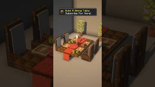 Minecraft Dining Table Design Idea #minecraft #minecraftbeauty #diningtabledesign