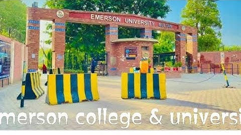 Emerson college university Multan visit visit
