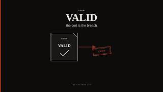 Why the Breach Used a Valid Certificate | TPRM