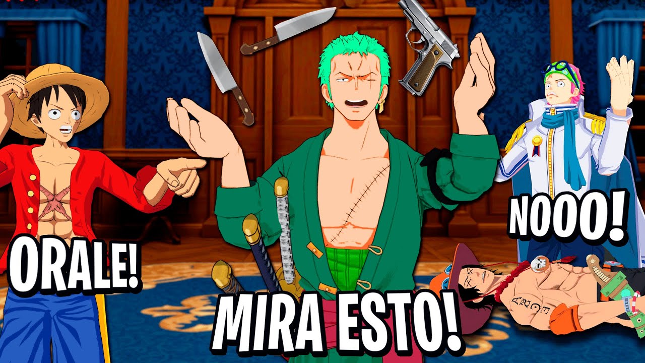 ZORO ACABA CON TODOS LOS SOMBRERO DE PAJA EN MURFER MISTERY | ONE PIECE VR