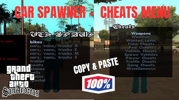 How to install cheats menu + car spawner in GTA San Andreas | World Wide Gaming