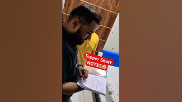 Topper Short Notes😳🔥#shorts