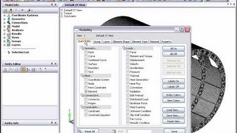 FEMAP V10.1 - Consolidated Visibility