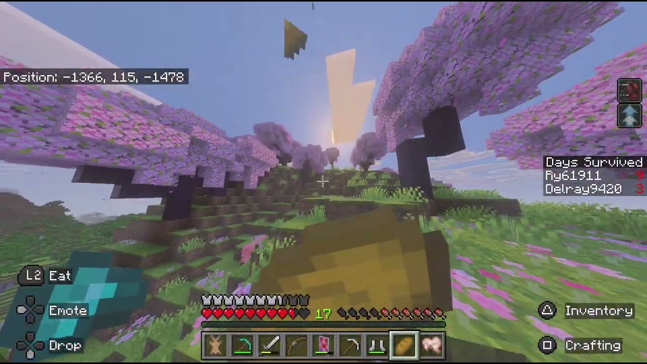 The most important item in Minecraft history.With my friends.