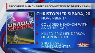 Brookings man charged with 2nd degree manslaughter