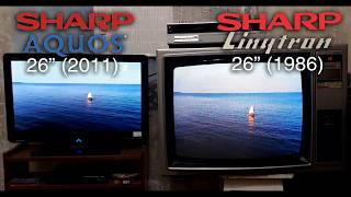Sharp Aquos 26&quot; (2011) vs. Sharp Linytron 26&quot; (1986)