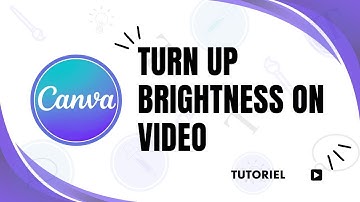 How to turn up brightness on canva video