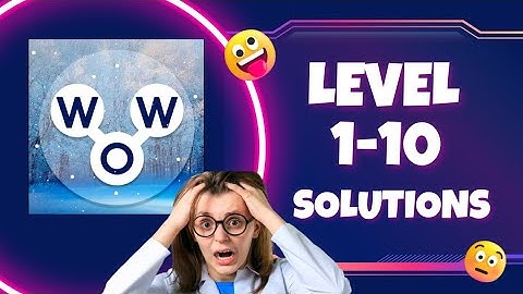 Words Of Wonders level 1-10 | Word puzzles | level 1-10| WOW Puzzles| #wordspuzzles