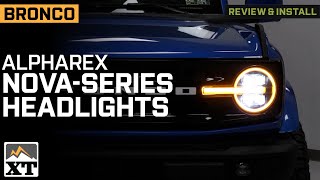 2021-2025 Bronco AlphaRex NOVA-Series LED Projector Headlights Review & Install