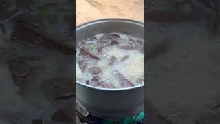 បបរគ្រឿងឈាមជ្រូក shortvideo food viral foodclips foodshorts khmerfood streetfood cooking