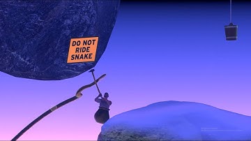 Snake% Getting over it Speedrun in 12 minutes