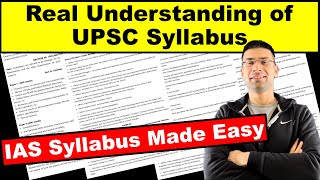 Real Understanding of UPSC Syllabus | IAS Syllabus Made Easy | Gaurav Kaushal