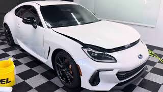 2026 Subaru BRZ ts in for paint protection, window tint and ceramic coating