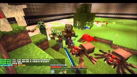 Minecraft MCtopia Part 2 PVP MOB and Spleef arena