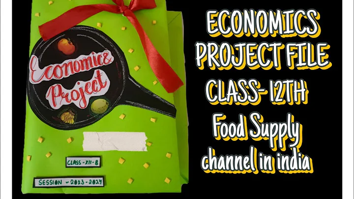 Class 12th | Economics project file on food supply chain 😊