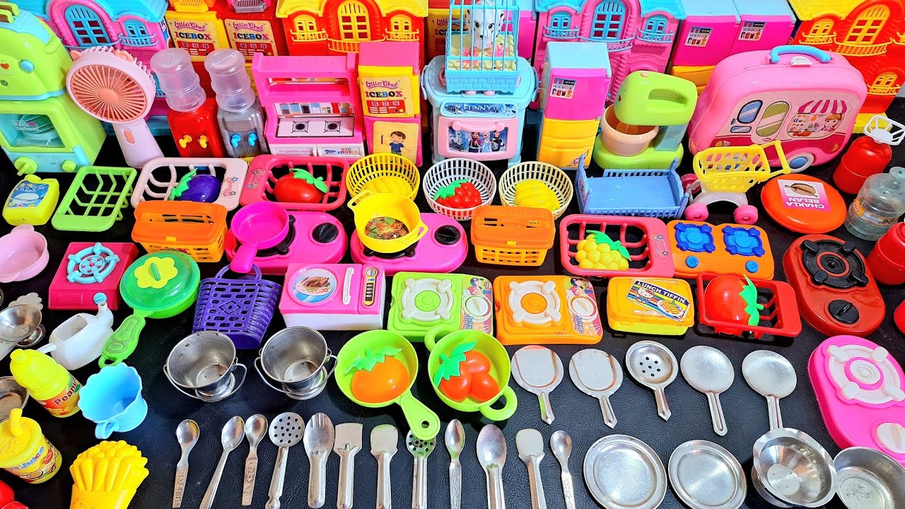 6 Minutes Satisfying With Unboxing Hello Kitty Kitchen Set | Cutee Tiny Mini ASMR kitchen set