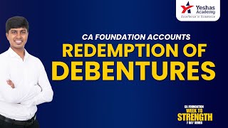 CA Foundation Accounts | Illustration 1,2,3&amp;4 | ICAI SM | Redemption of Debentures | Accountsman