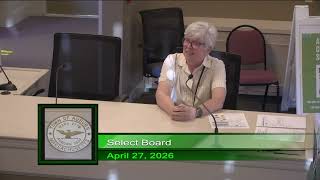 Select Board - April 27, 2026