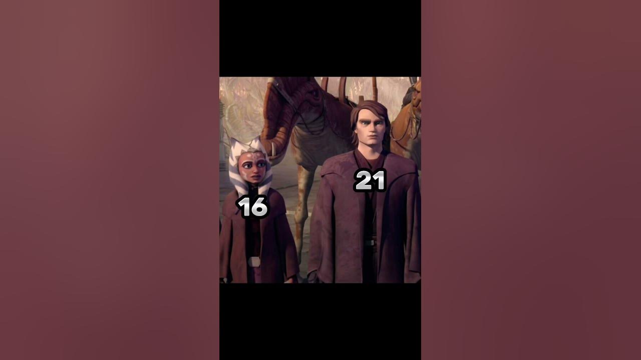 Anakin & Ahsoka Ageing #shorts #starwars