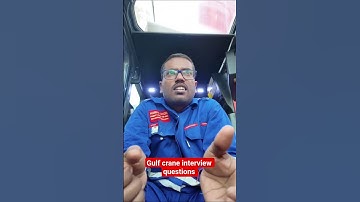 gulf country Mai crane interview mai puche Jane wale sawal | crane inter question and answer
