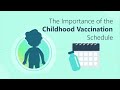 The importance of the childhood vaccination schedule