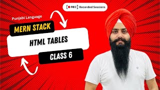 Day 6: Mastering HTML Tables | Full Stack Development Courses
