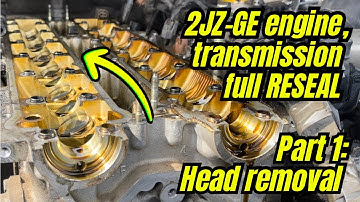 How to remove 2JZ-GE cylinder head | Lexus GS 300, IS 300, SC 300 | 2JZ-GE Rebuild Part 1
