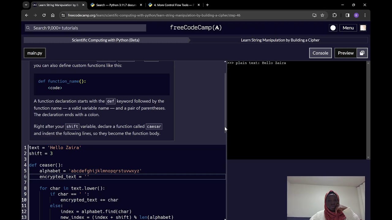 FreeCodeCamp's python beta certification - YouTube