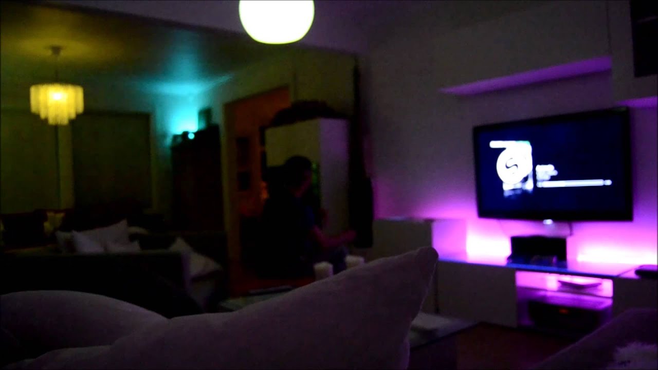 Begravelse dør spejl Rustik Philips hue with the Hue Disco app. - YouTube