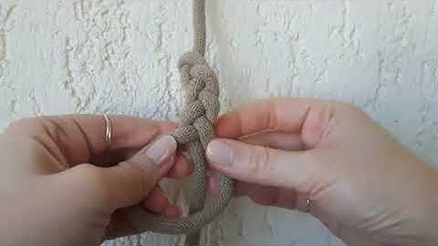 How To Make macrame Single strand braid
