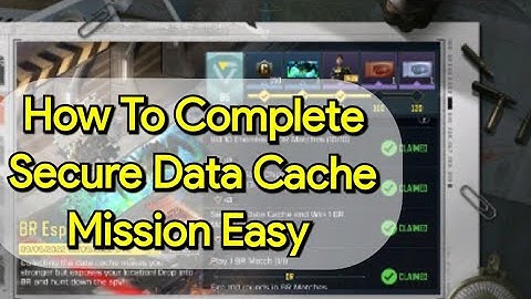 How To Complete Secure Data Cache Mission Call Of Duty Mobile|Mr.RDR Gaming