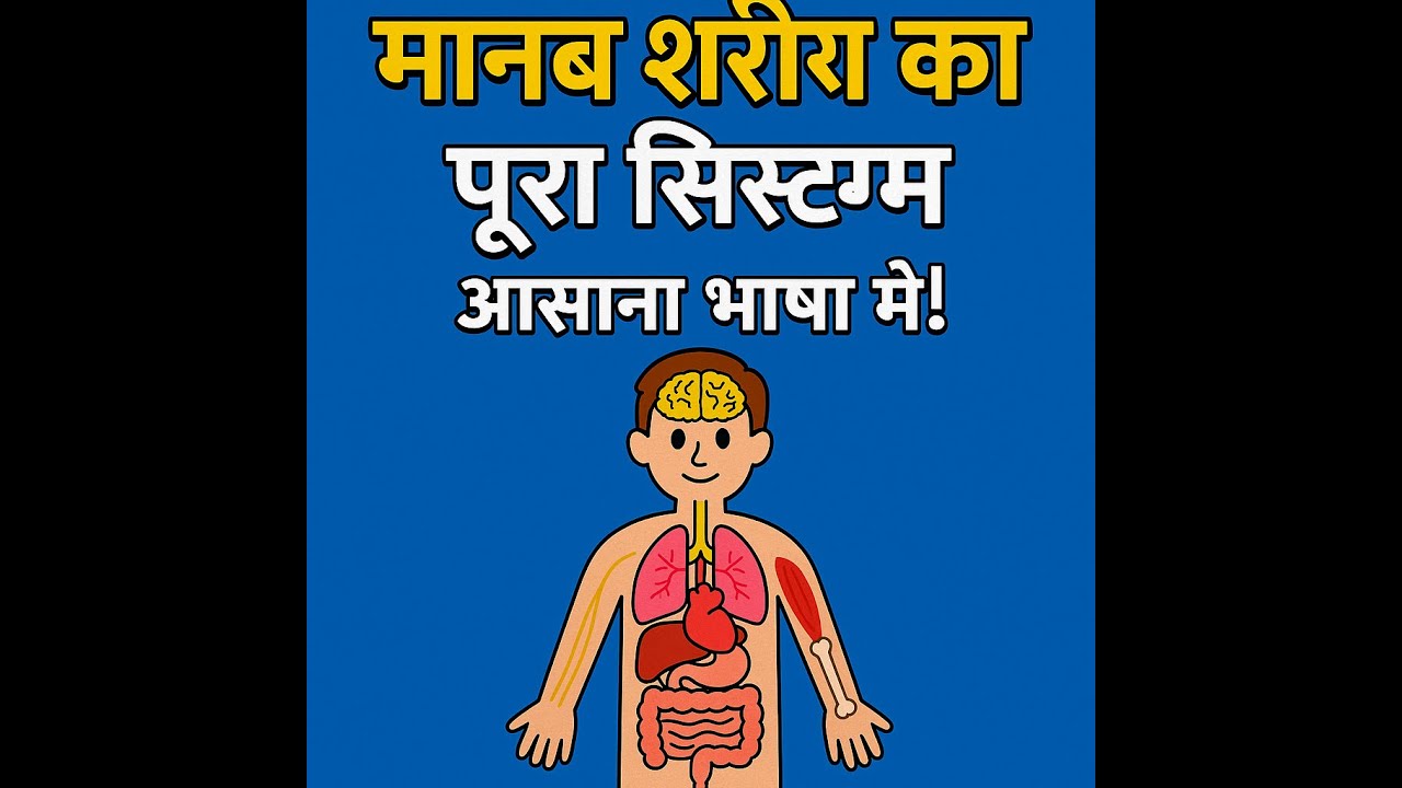 मानव शरीर की प्रणालियाँ | Human Body Systems Explained in Hindi | Animated Educational Video