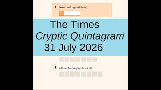 The Times Cryptic Quintagram 2634
