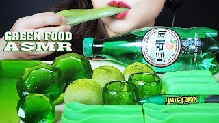 Most Popular Food For Asmr green Food Matcha Mochi edible Spoon Jelly Ice Cream Sheet Jelly