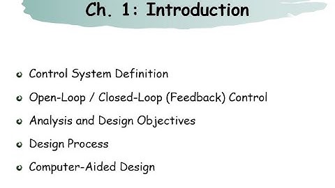 EMSE301 자동제어 ch1
