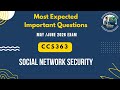 CCS363 Social Network Security important questions in tamil||Anna University regulation 2021.
