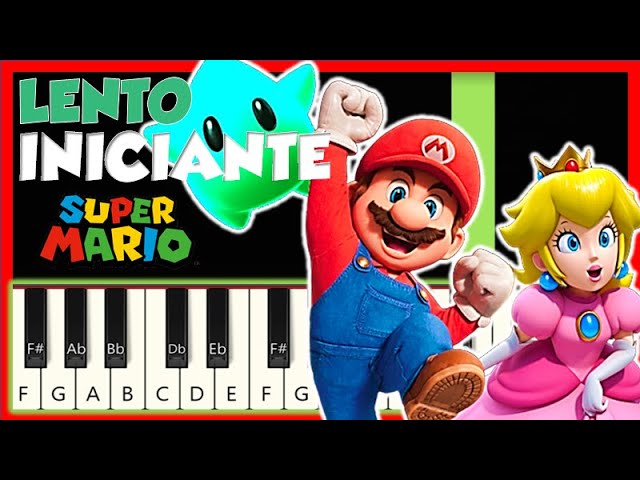 PEACHES PEACHES - SUPER MARIO BROS THEME / PIANO E TECLADO TUTORIAL  INICIANTE 