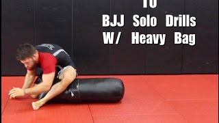10 BJJ Solo Drills W/ Heavy Bag (Top Pressure And Movement)