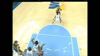 Zoran Planinic banks in a high-arching 3-pointer with the shot clock running down