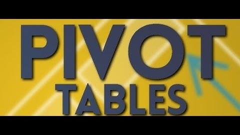 MS Excel - Pivot Table Example 1 Video Tutorials | #excel