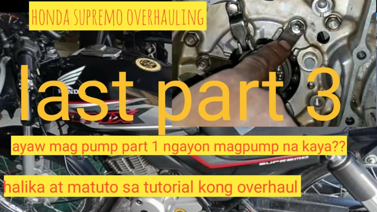 HONDA SUPREMO 150 OVERHAULING LAST PART 3 KAG PUMP NAKAYA ANG OIL PUMP??