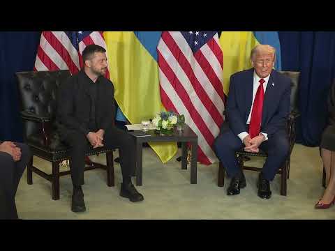 President Trump Participates in a Bilateral Meeting with the President of Ukraine