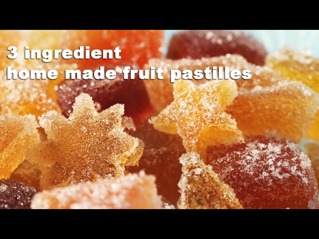 3 ingredient home made fruit pastilles