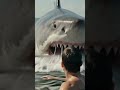 🦈 El tiburón estaba a segundos de atacarlo... 😳